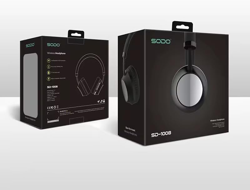 سماعات بلوتوث SODO SD-1008 – لاسلكية، وقت تشغيل 8 ساعات