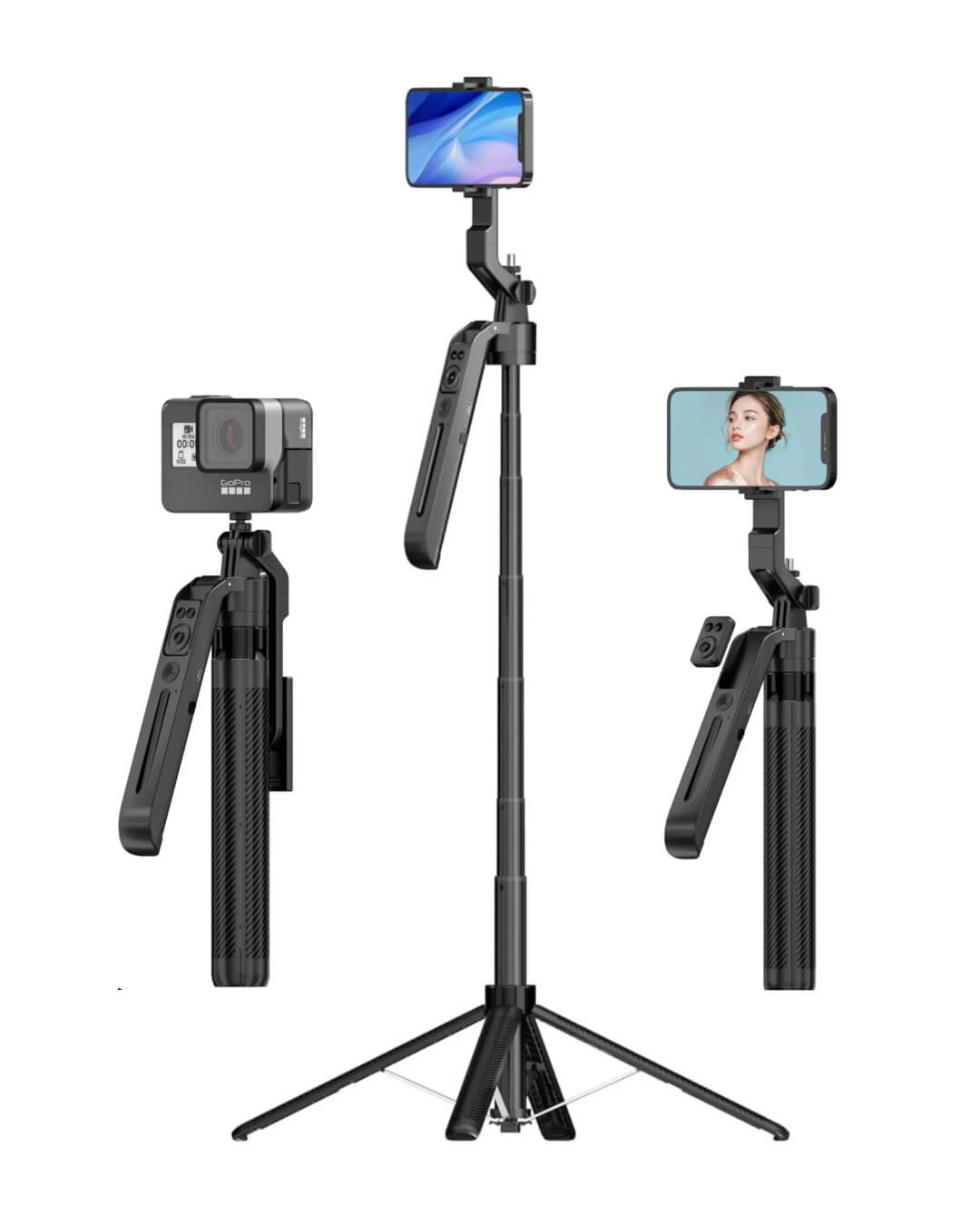 حامل ثلاثي C12 ذكي لتتبع الوجه 360° – تصوير تلقائي للموبايل