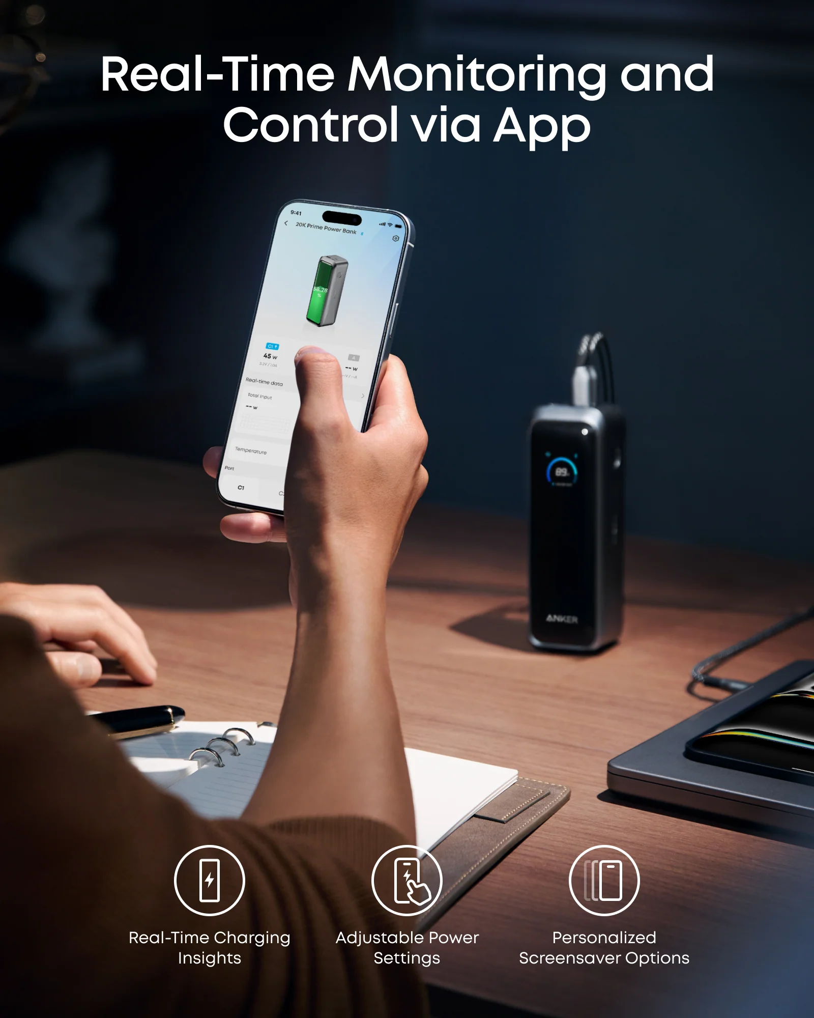 باور بانك Anker Prime – 20,000 مللي أمبير / 220 واط
