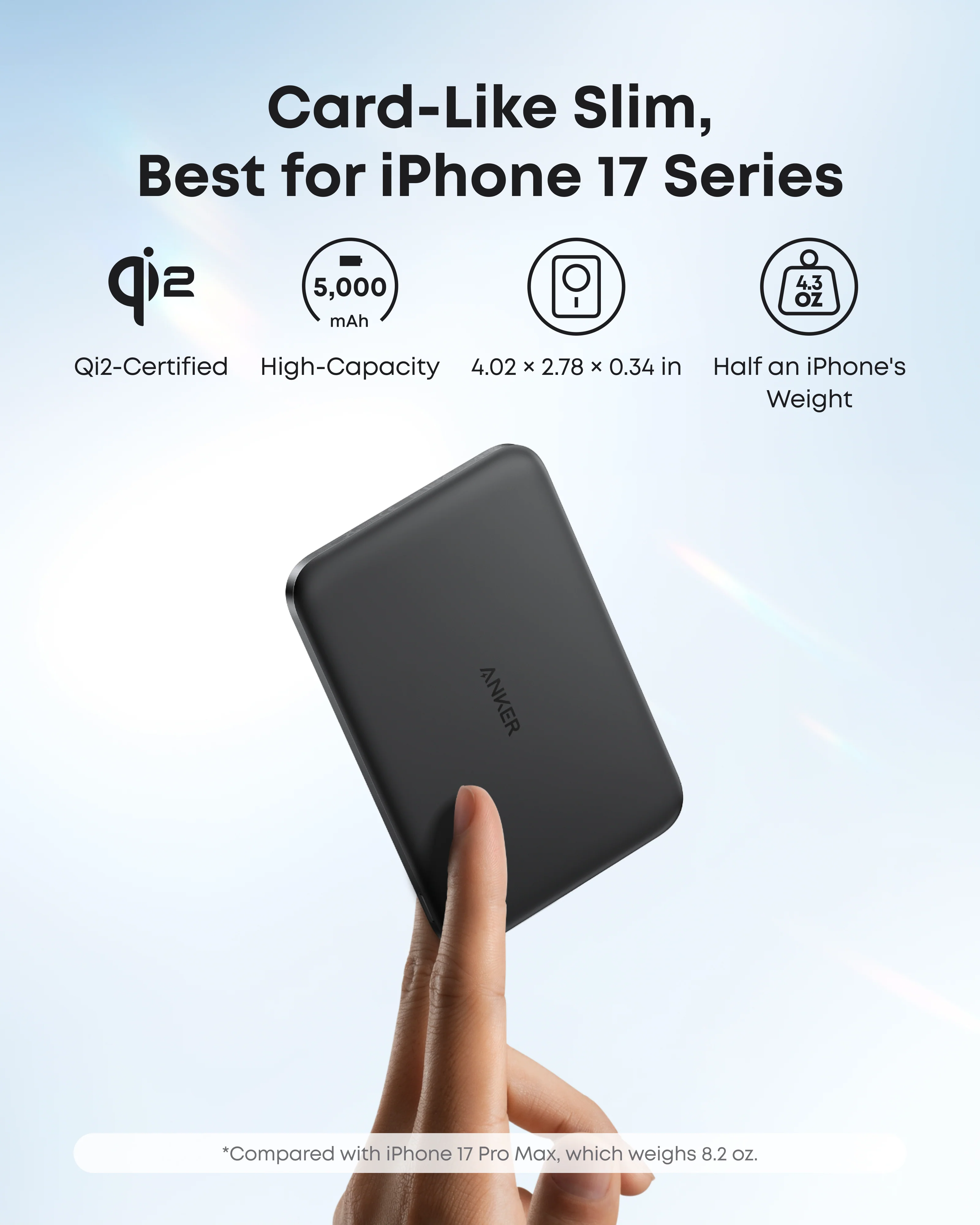 باور بانك Anker Nano (5,000mAh) – MagGo Slim